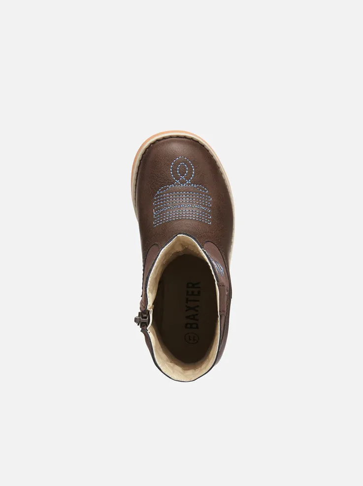 Baxter Junior Western Boots Brown