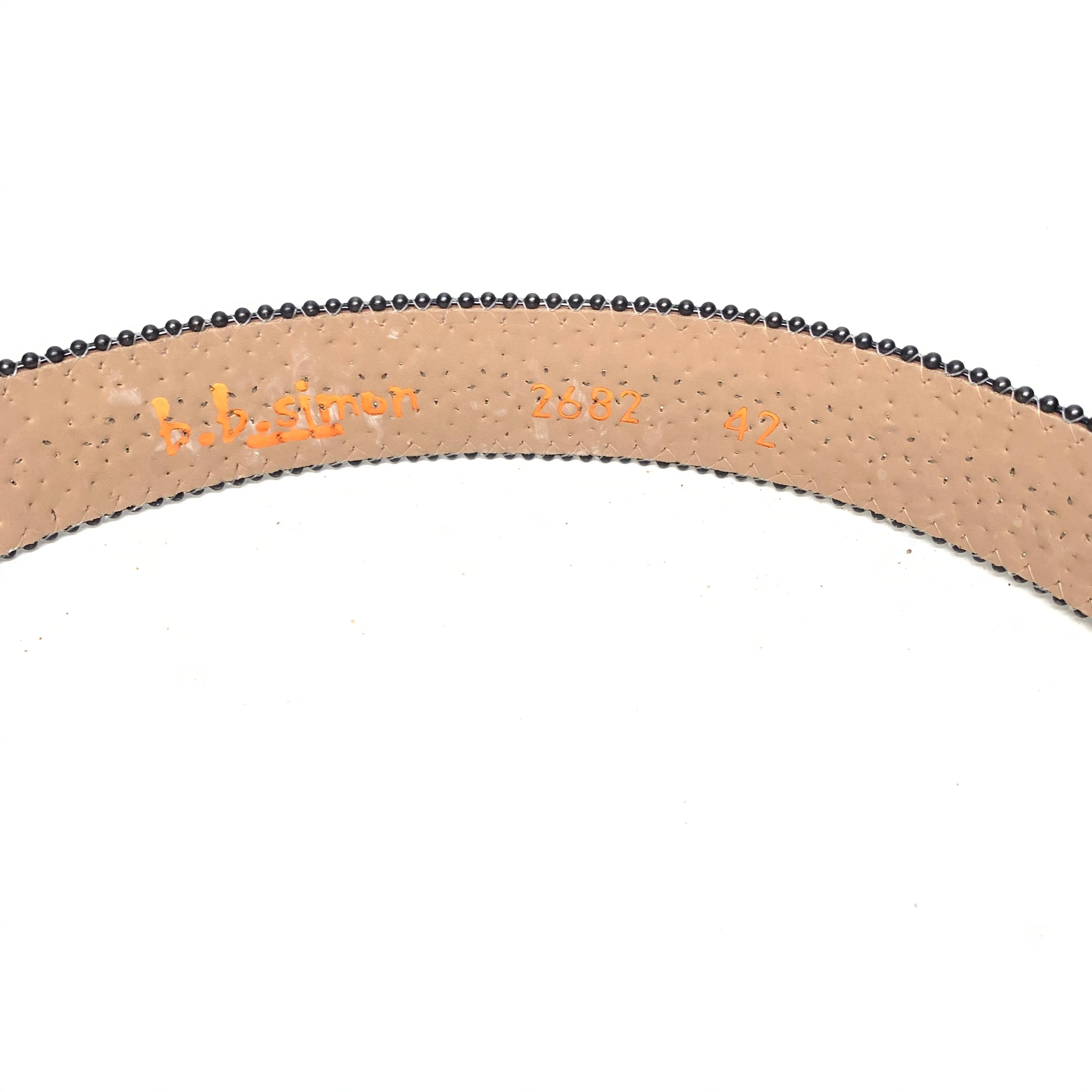 b.b. Simon Purple Gold Studded Crystal Belt
