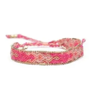 Beaded friendship bracelet, multiple colors