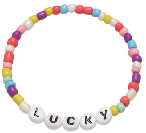 Beaded Friendship Stretch Bracelets Taylor Swift Words Rainbow