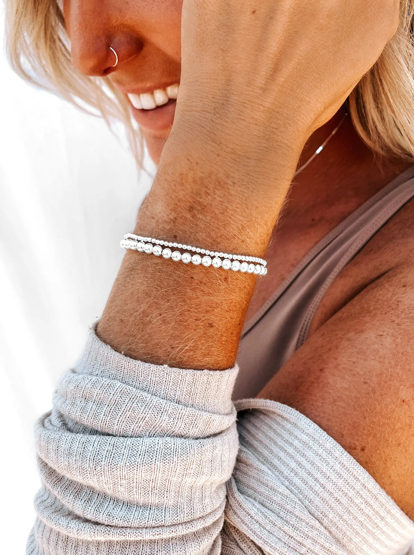 Beaded Stacking Bracelet Set