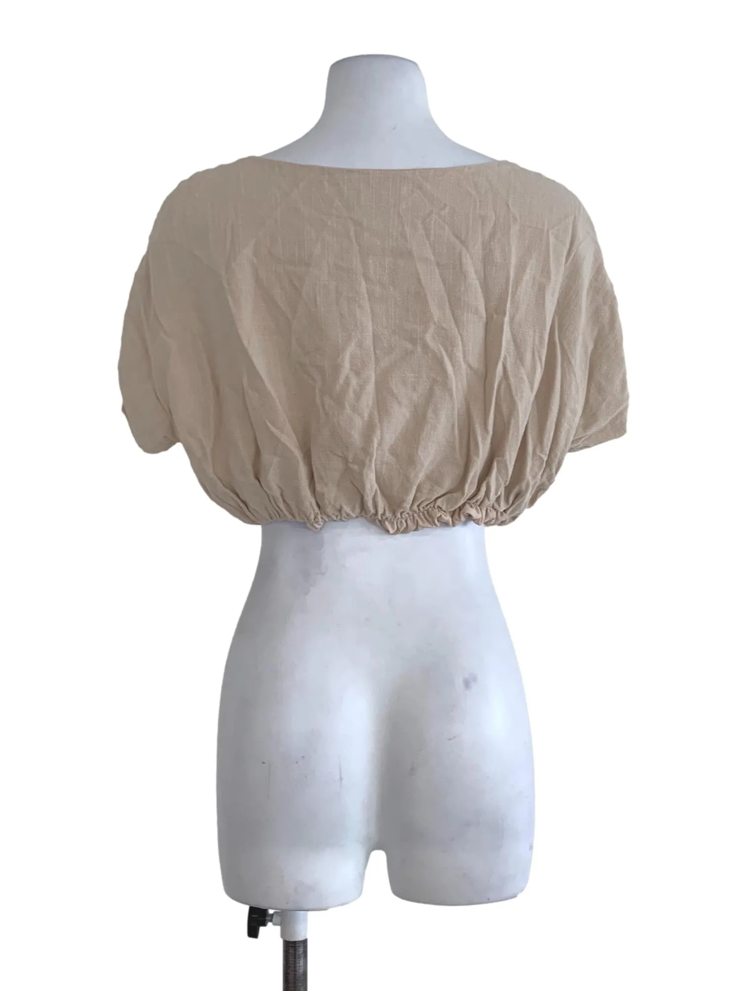 Beige Plain Blouse