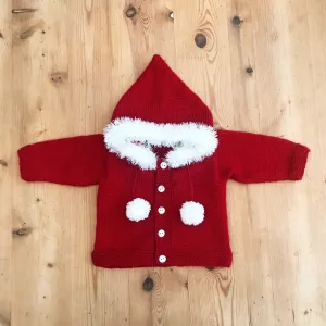 Bespoke Red Faux Fur Hoodie