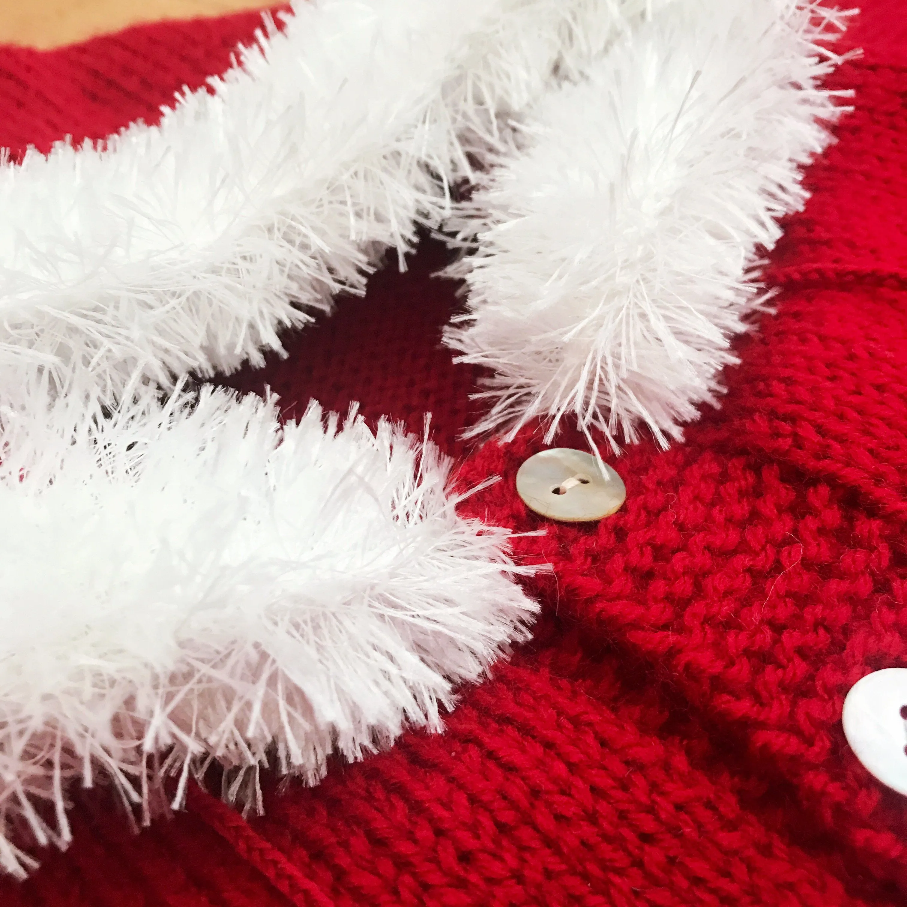 Bespoke Red Faux Fur Hoodie
