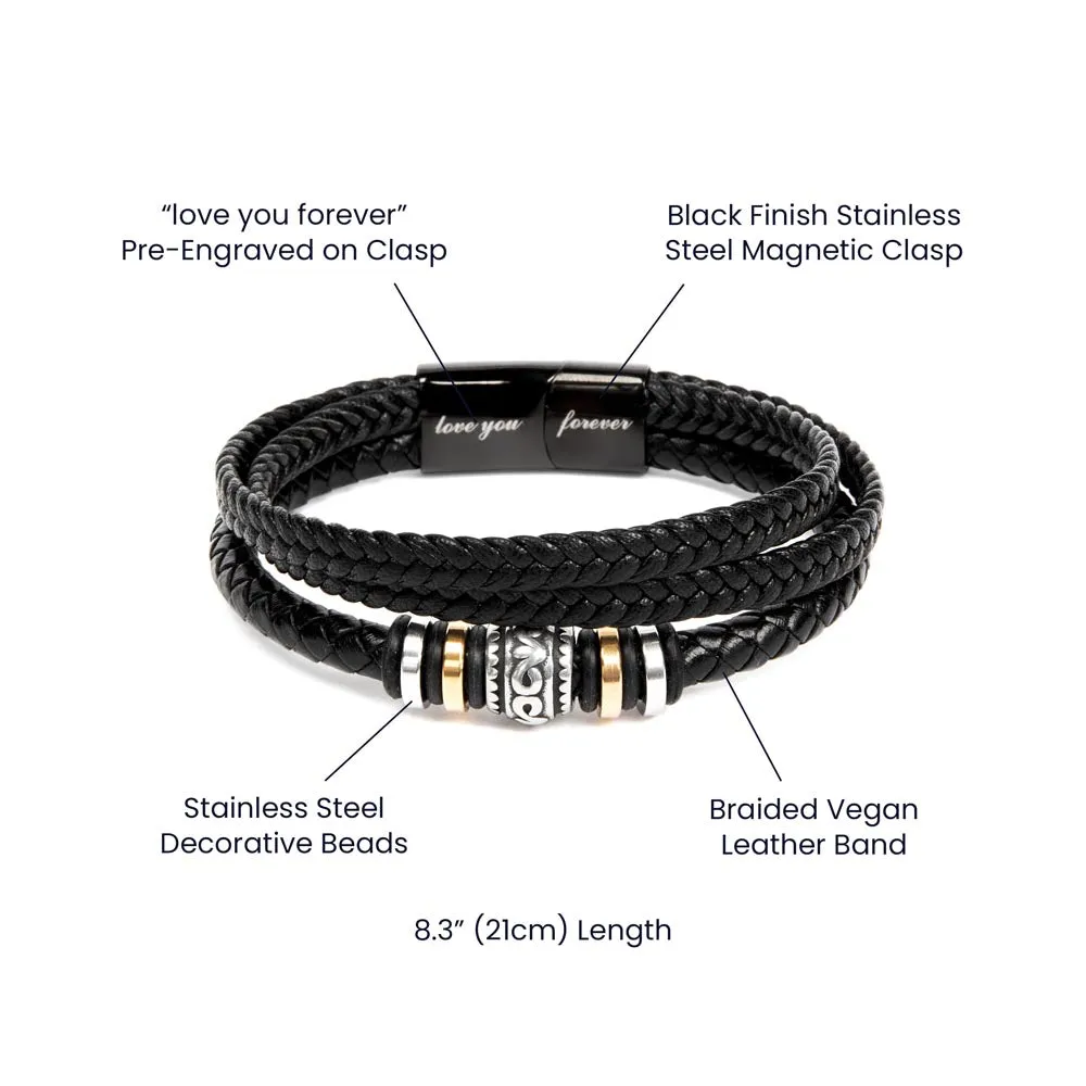 Bestie Love Men's Bracelet - Stylish Sentiment