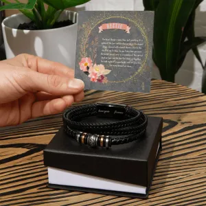 Bestie Love Men's Bracelet - Stylish Sentiment