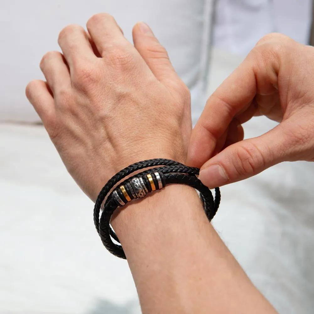Bestie Love Men's Bracelet - Stylish Sentiment