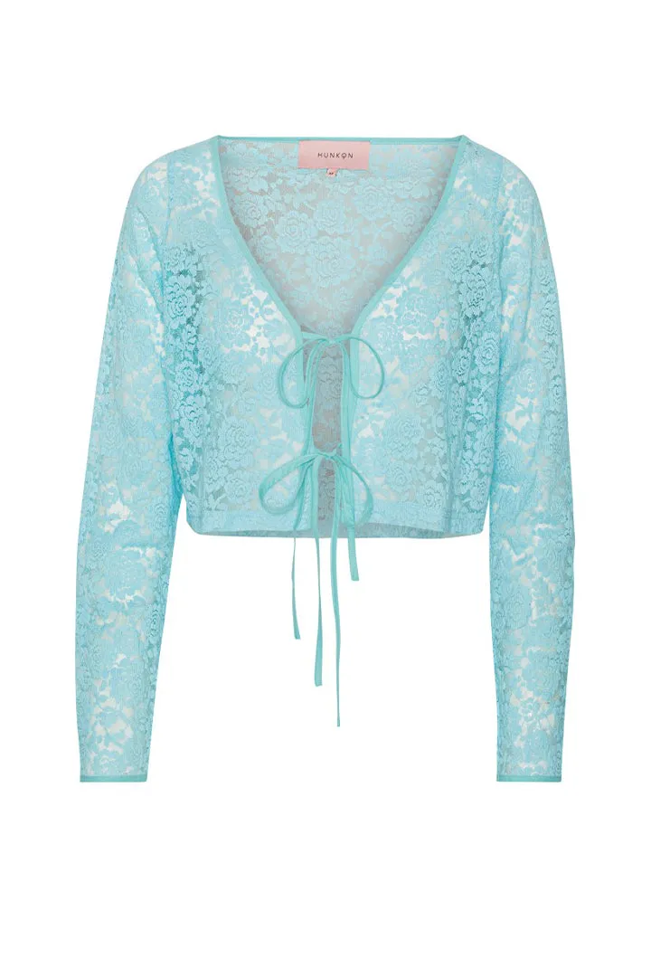 Bibi Tie Blouse - Light Blue