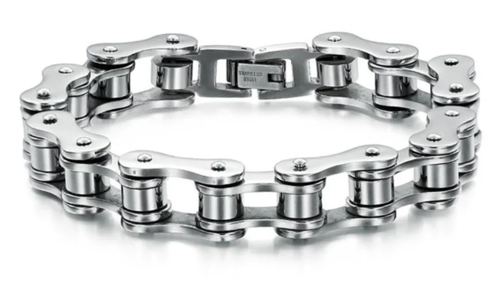 Bike Chain Stainless Steel Bracelets - $40