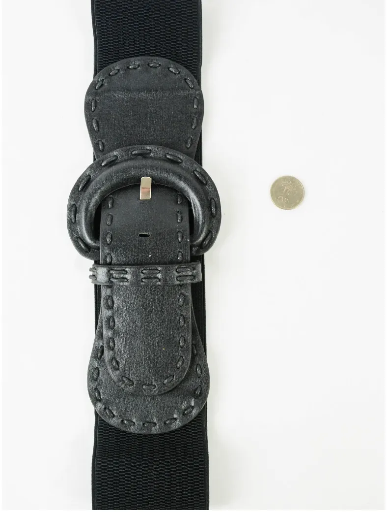 Black Elastic Back Belt
