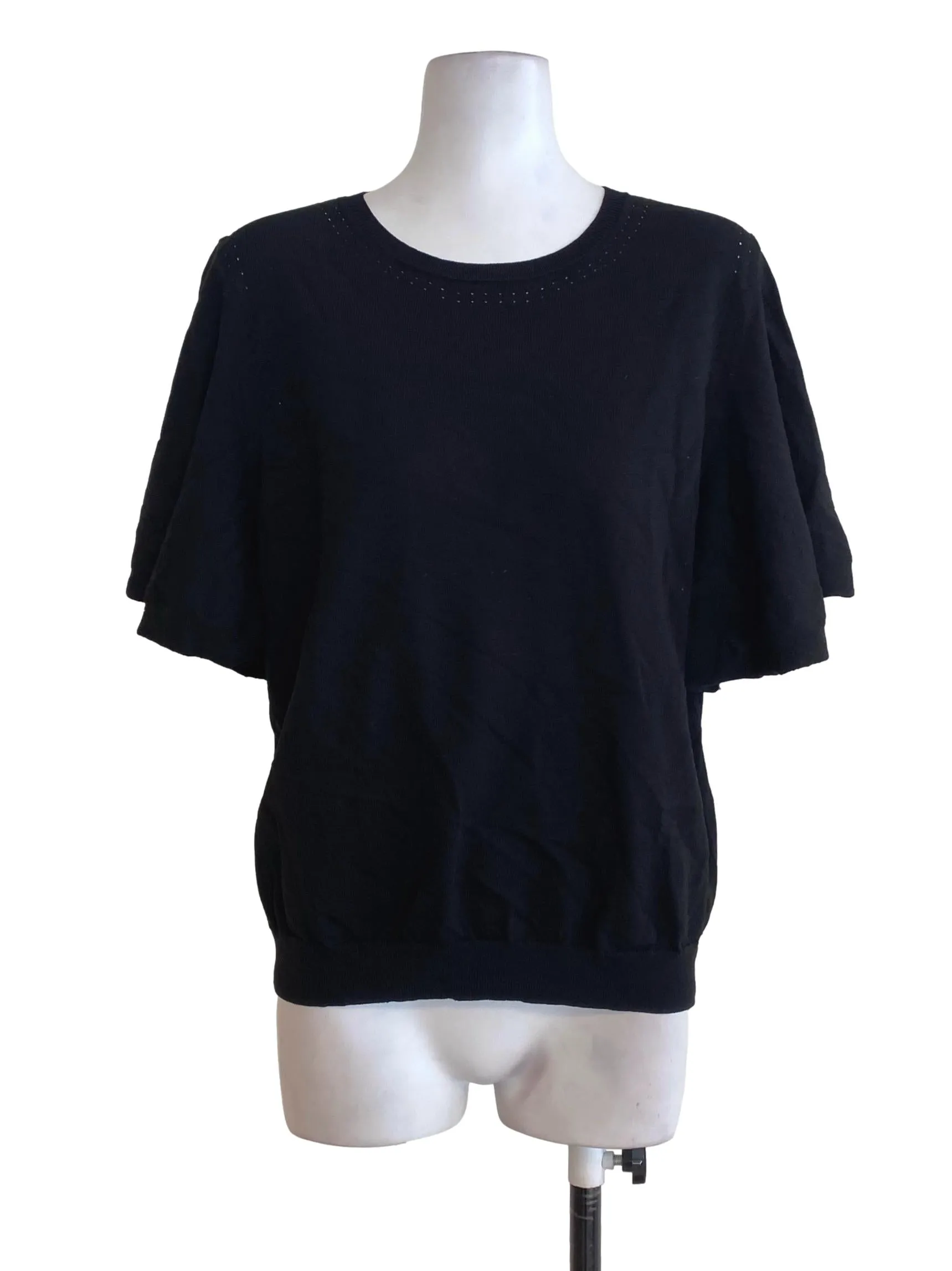 Black Knit Top
