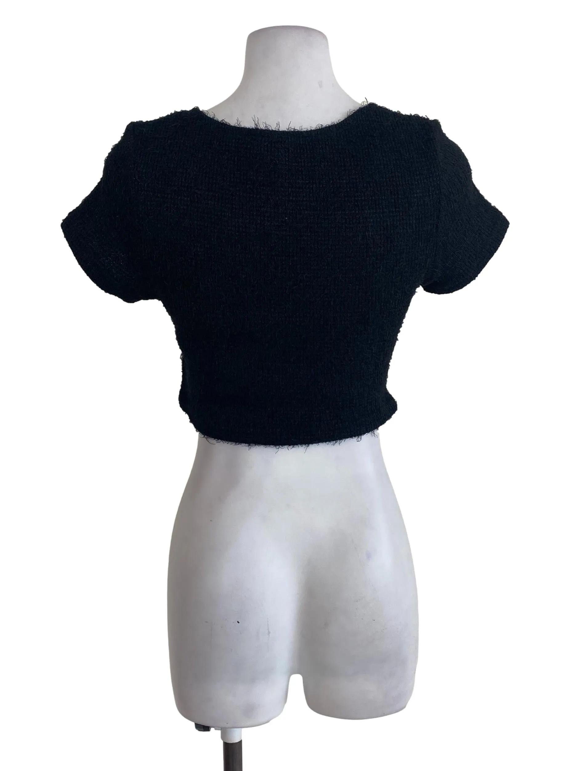 Black Knitted Top