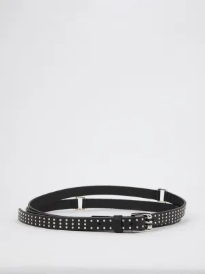 Black Multi-Strap Studded Belt