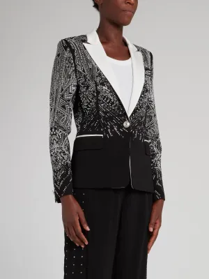 Black Multi-Stud Blazer