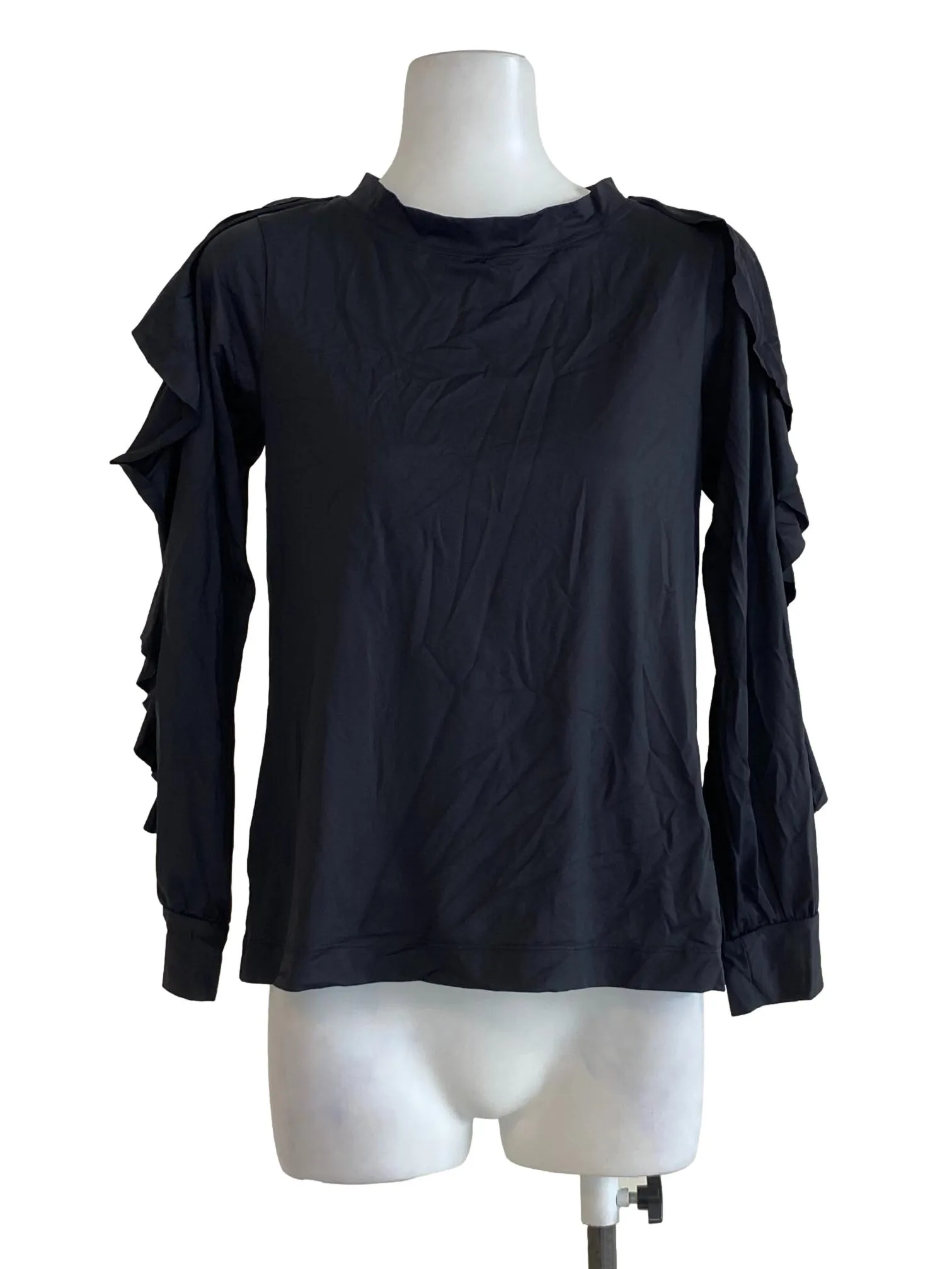 Black Plain Blouse Top