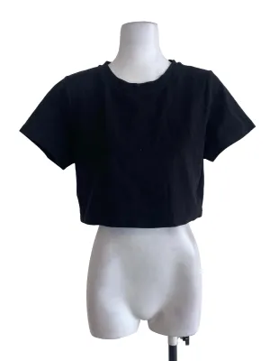 Black Plain Tee