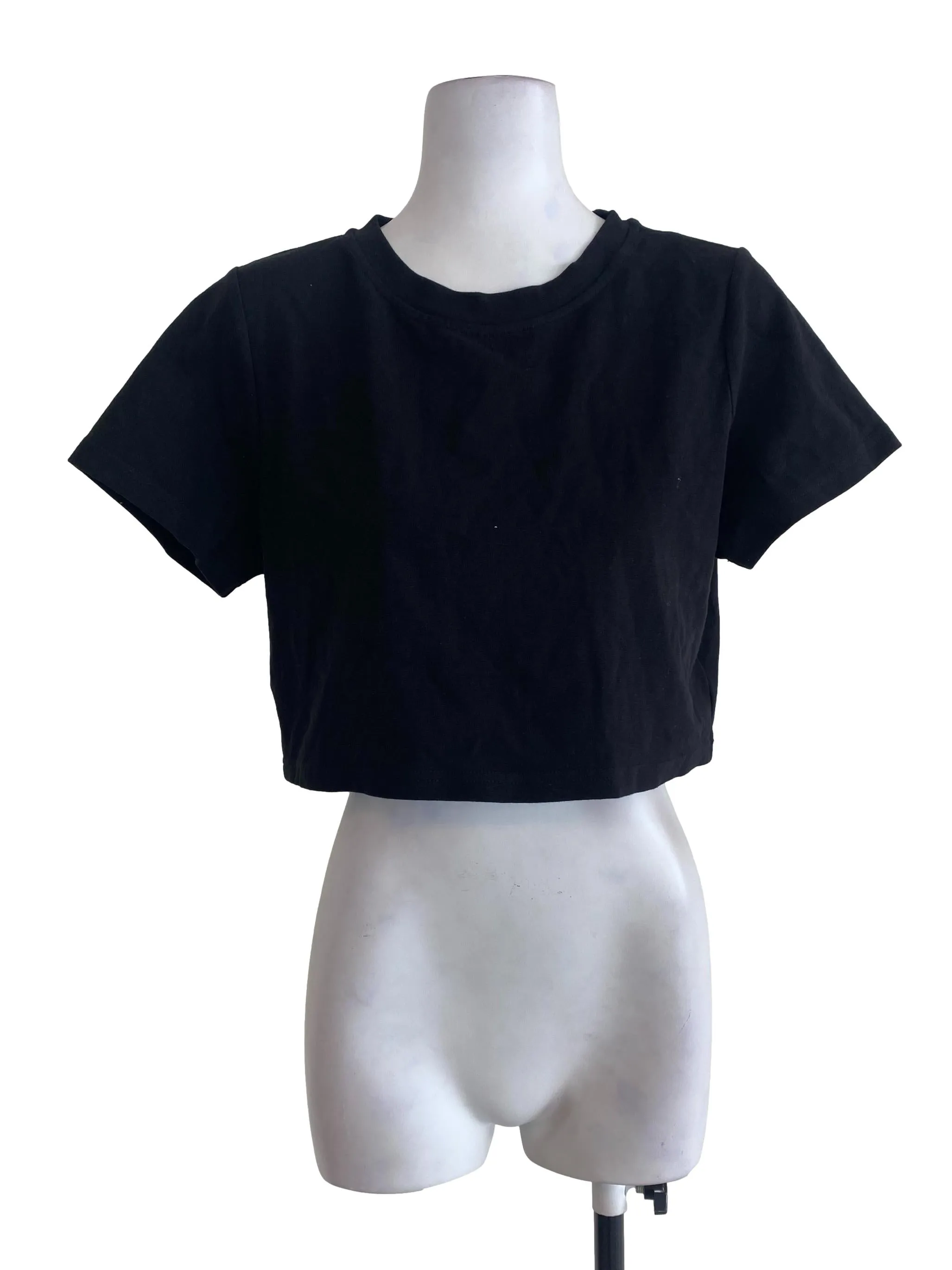 Black Plain Tee