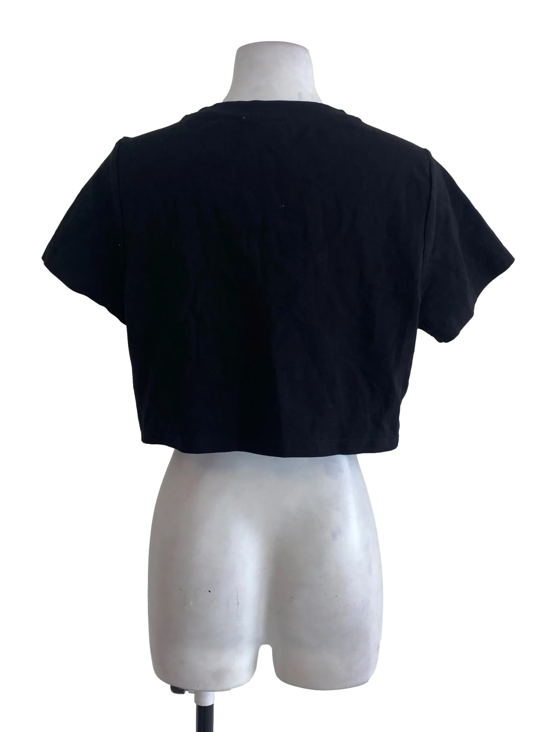 Black Plain Tee