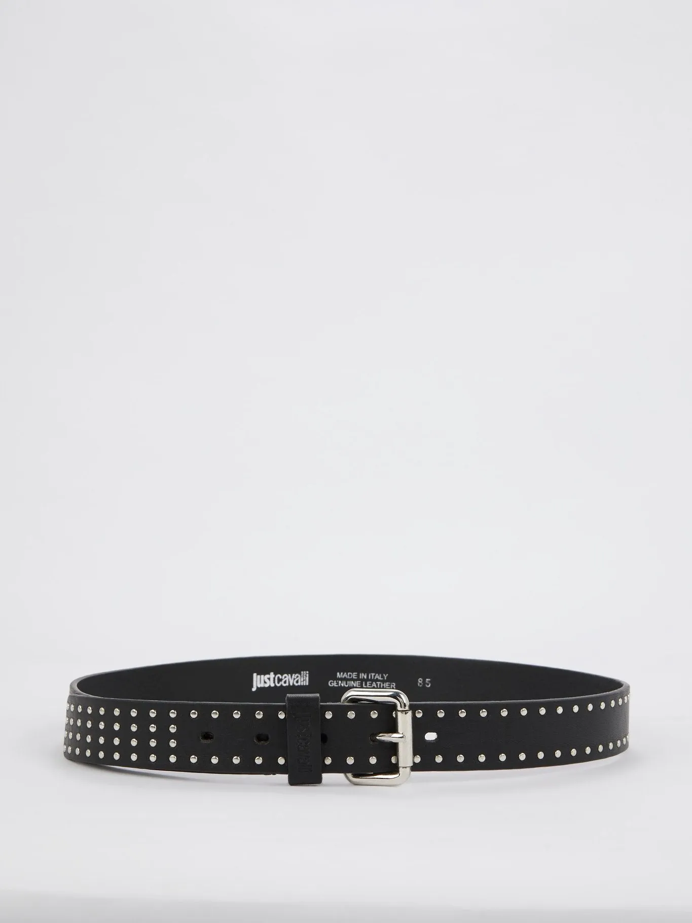 Black Studded Leather Belt