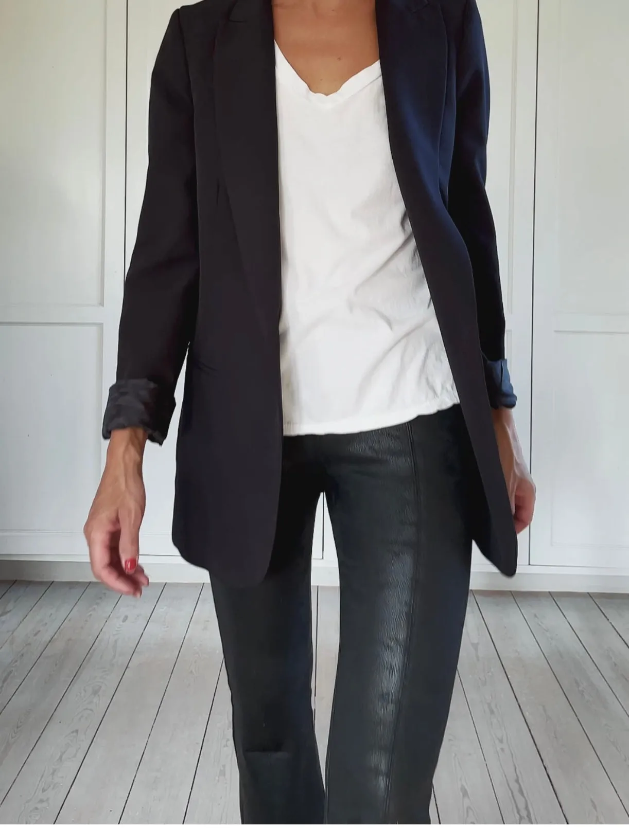 BLAZER ONE BUTTON - BLACK