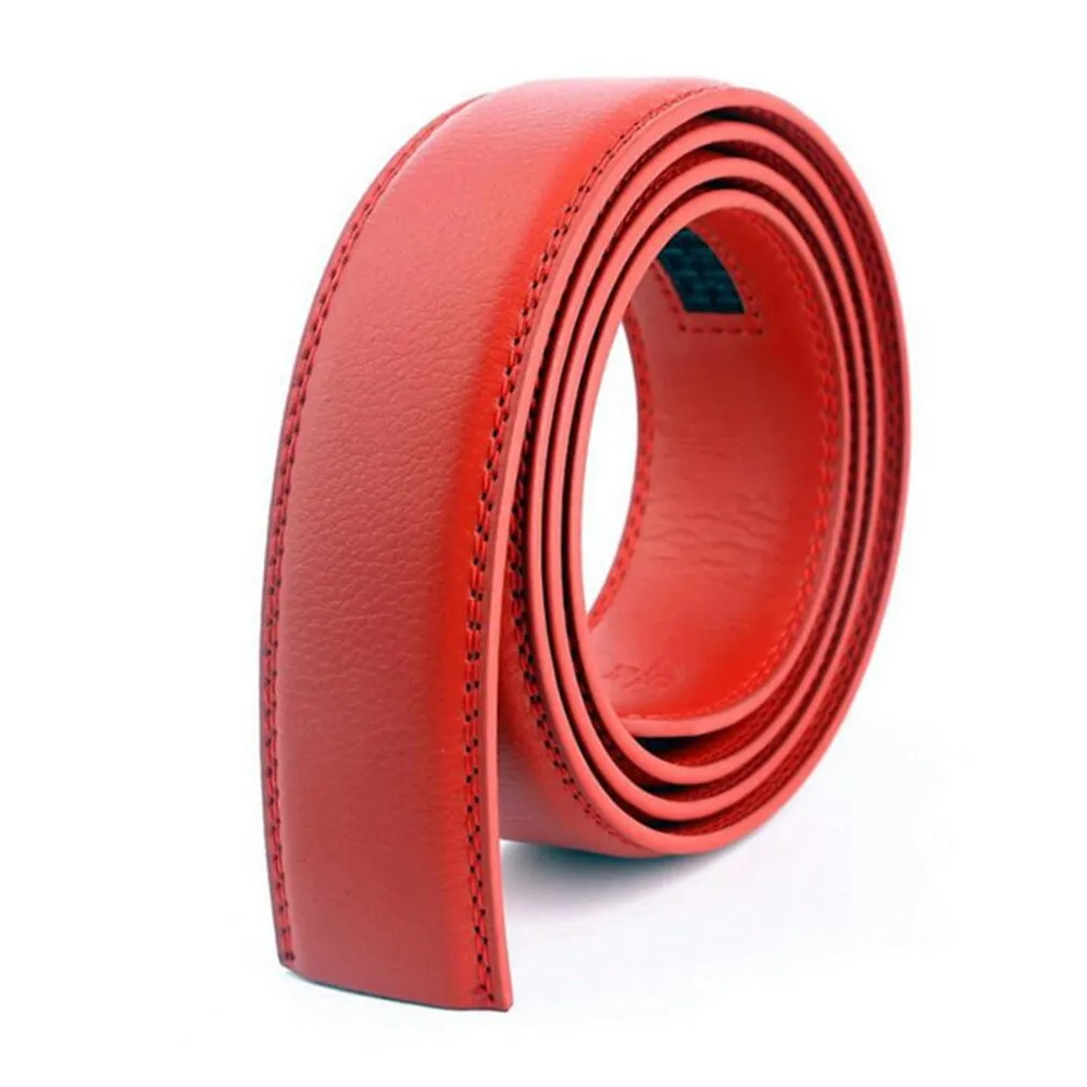 Blue Leather Belt Strap - 3.5cm Width