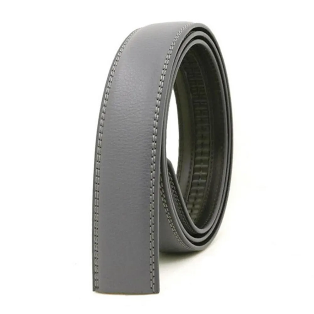 Blue Leather Belt Strap - 3.5cm Width