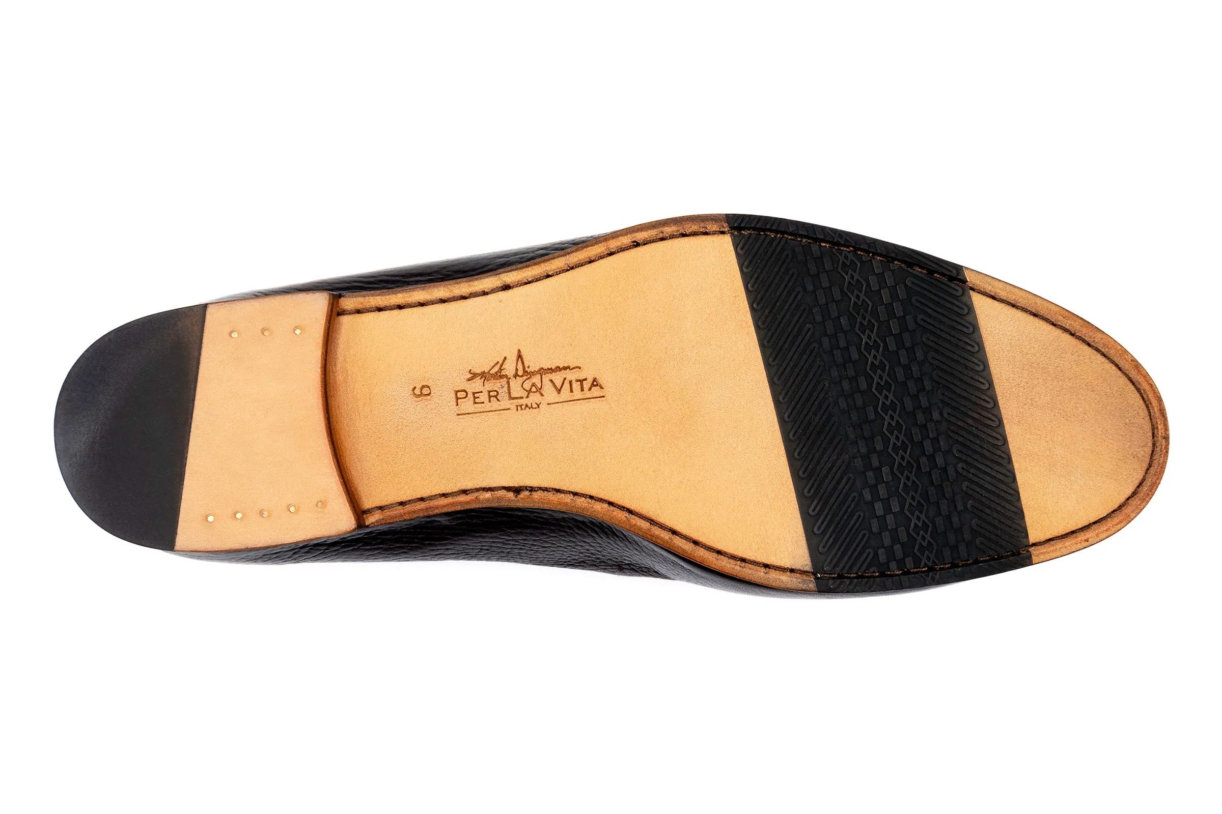 Bologna Tassel Italian Deerskin Loafers - Espresso