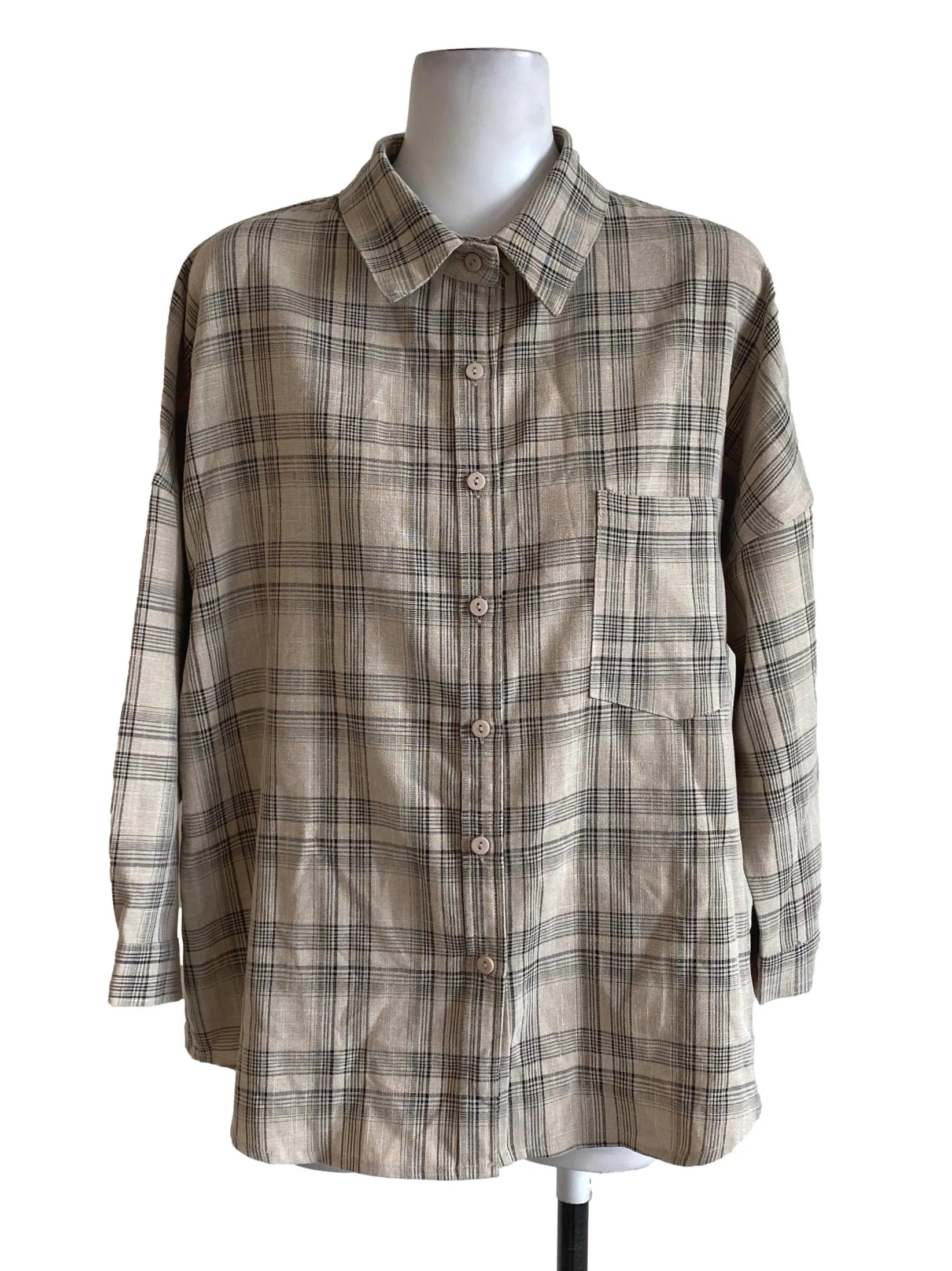 Bone Madras Blouse TTR