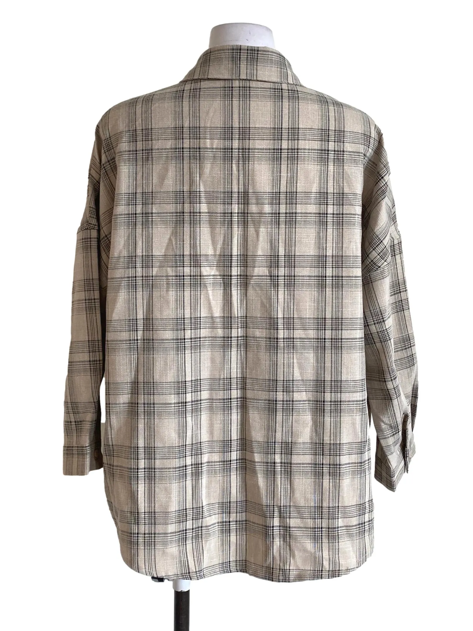 Bone Madras Blouse TTR