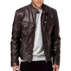 Bonsir Pu Leather Jacket Men Fashion Faux Leather Jacket Motorcycle Men's Jackets Outwear Male Pu Leather Coats