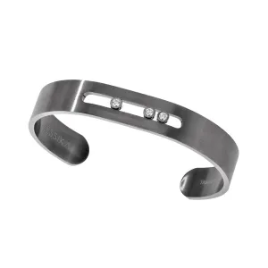 BRACELET DIAMOND GRAPHITE TITANIUM MOVE TITANIUM GRAPHITE BANGLE