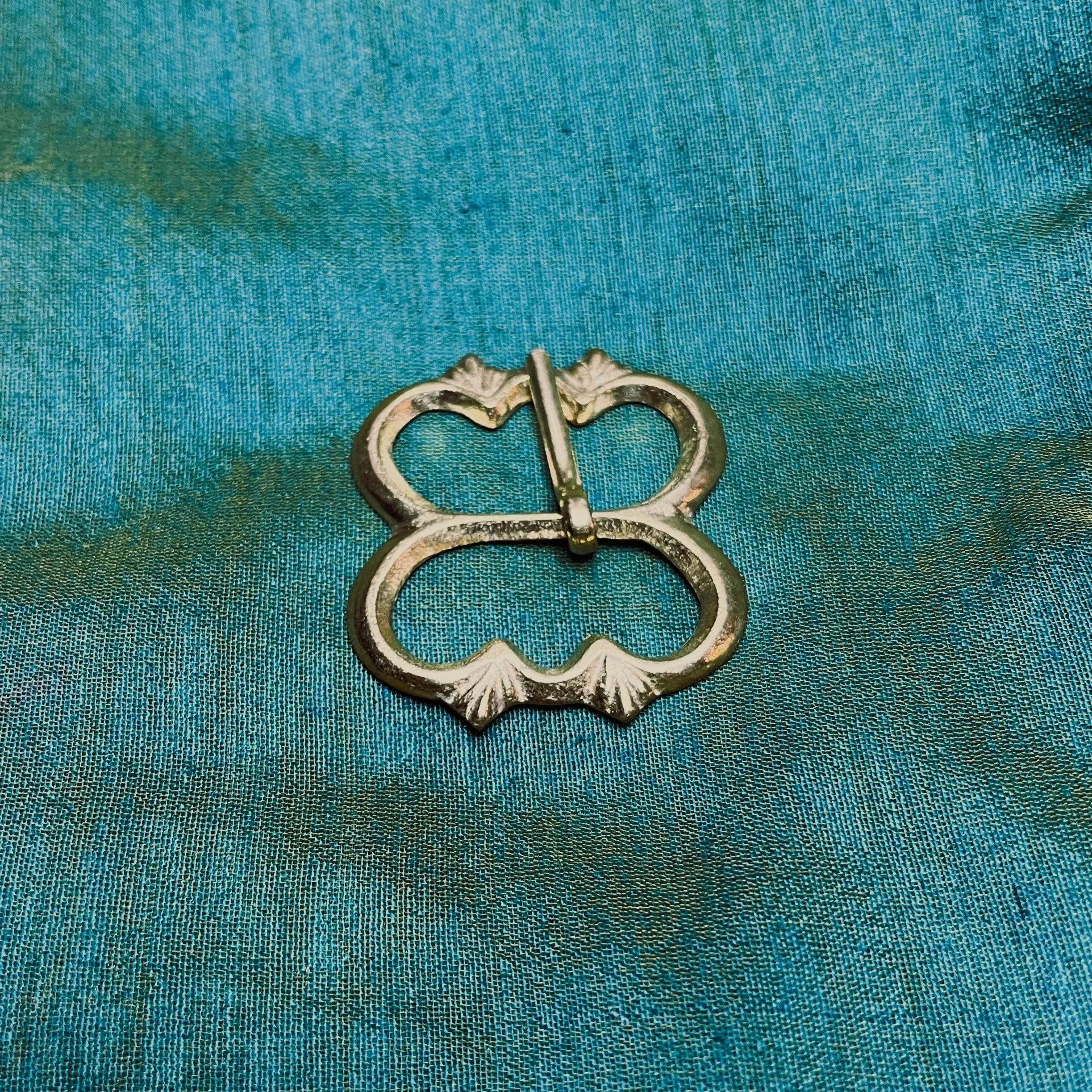 Brass Spectacle Buckle - renaissance style (set of 2)