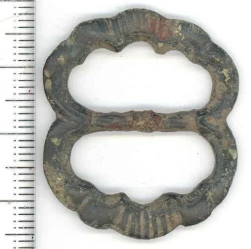 Brass Spectacle Buckle - renaissance style (set of 2)