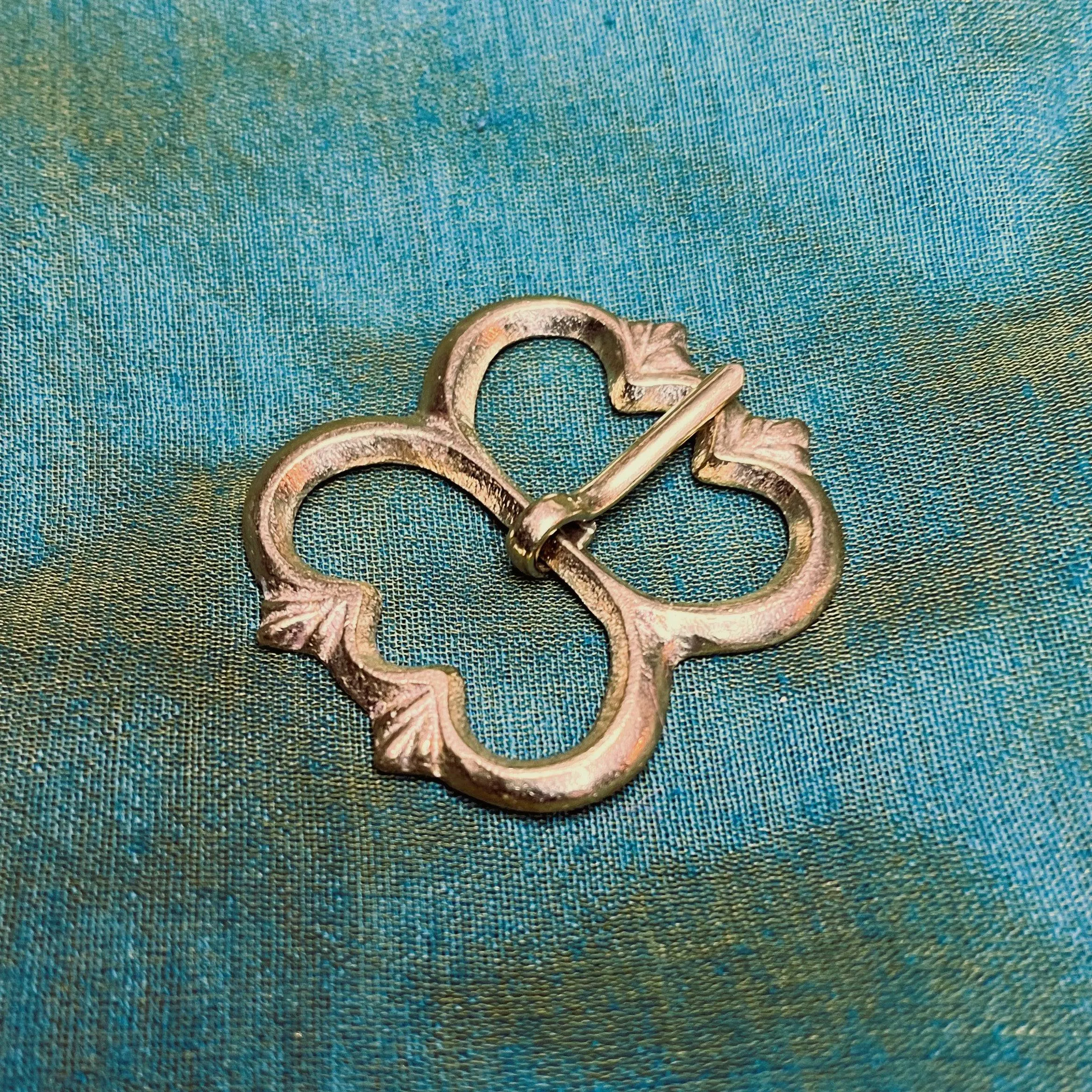 Brass Spectacle Buckle - renaissance style (set of 2)