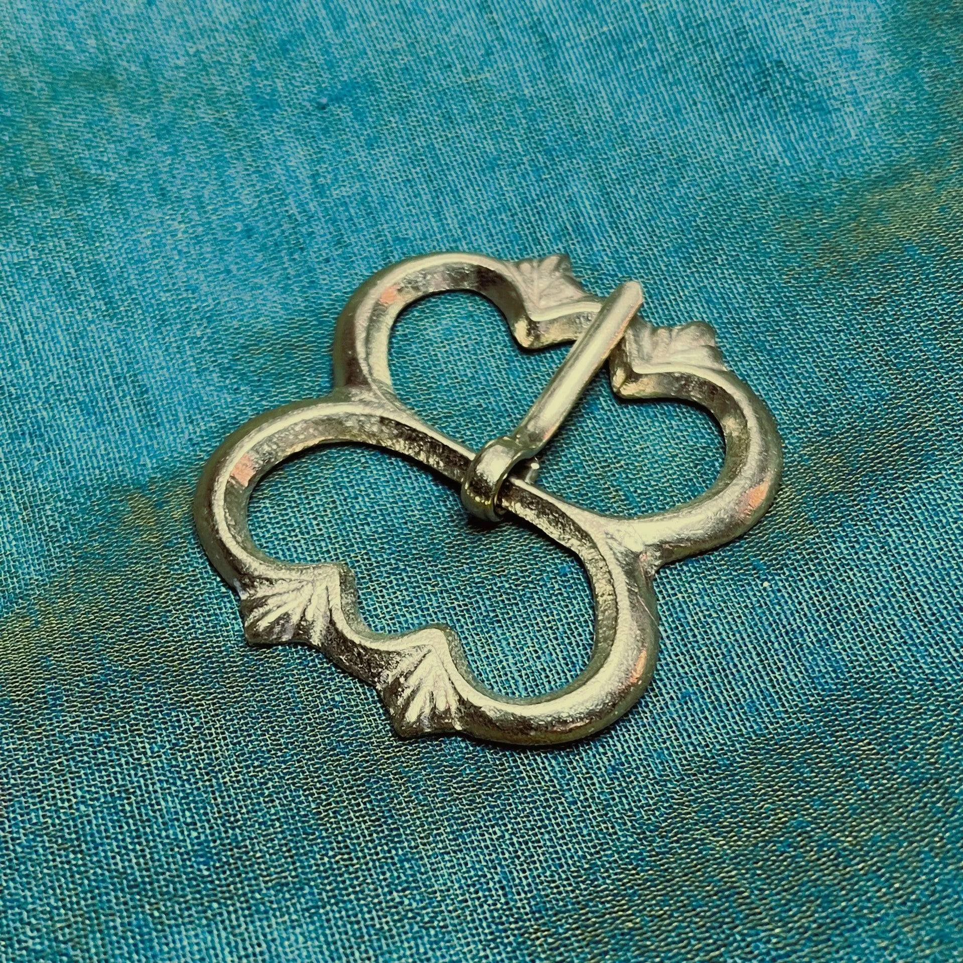 Brass Spectacle Buckle - renaissance style (set of 2)