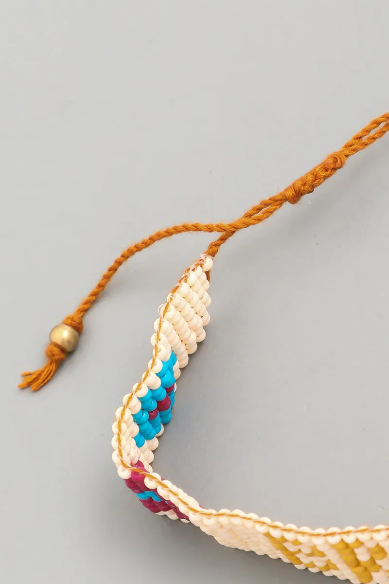 'Brave' Adjustable Bead Bracelet