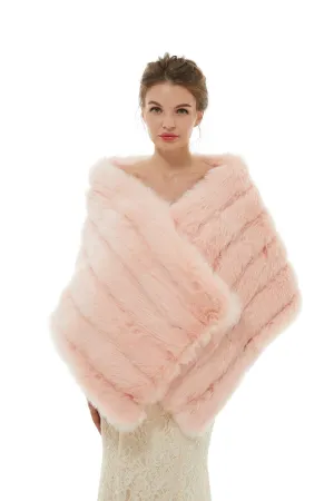 Brianna - Winter Faux Fur Wedding Wrap