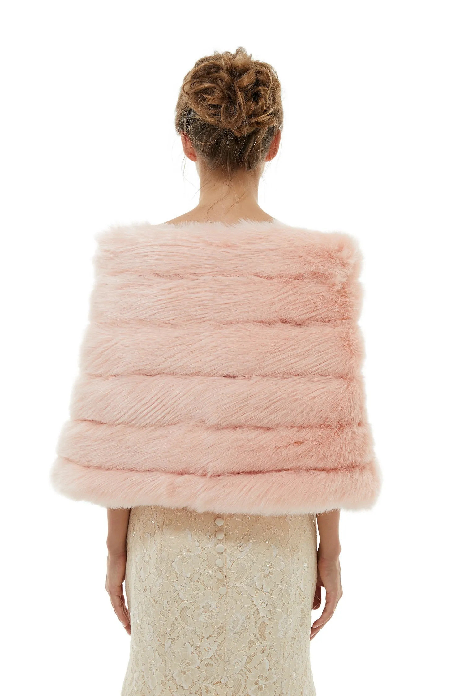 Brianna - Winter Faux Fur Wedding Wrap