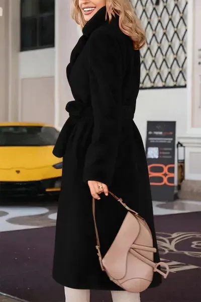 'Brynn' Long Faux Fur Coat