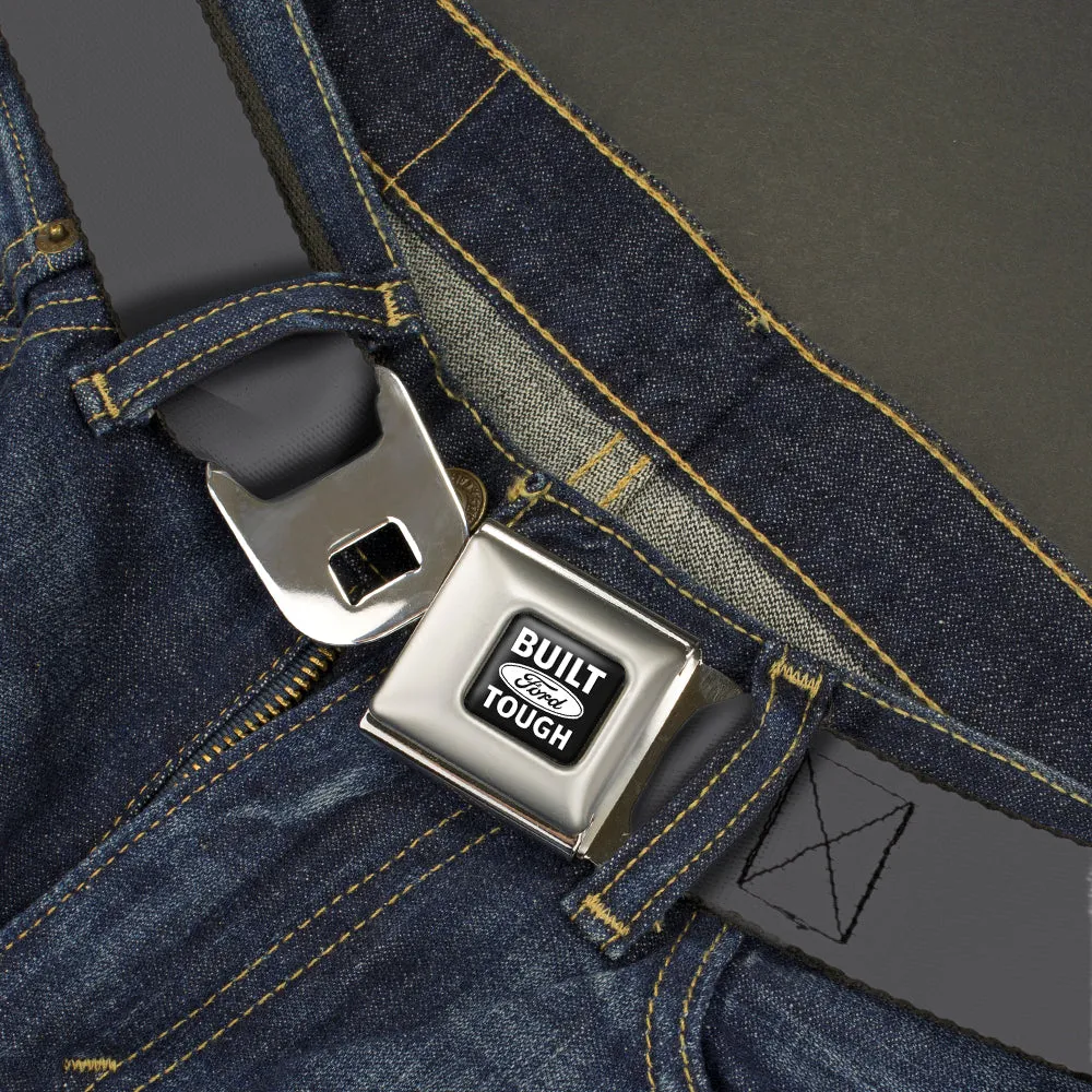 Built Ford Tough Seatbelt Belt - Charcoal Webbing