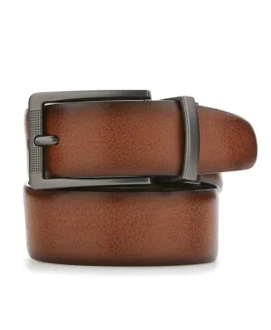 Burnished Brown Leather Belt