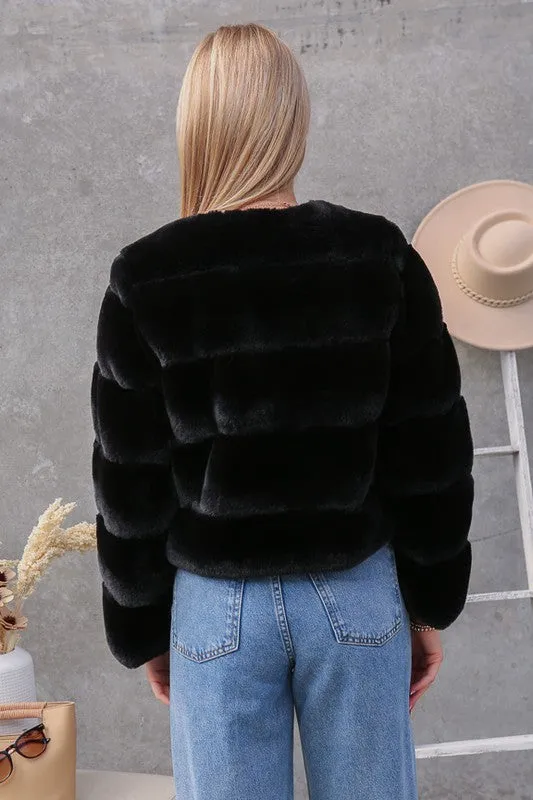 Camilla Faux Fur Party Coat