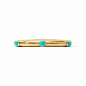 Catalina Hinge Bangle (Turquoise Blue)