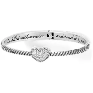 Celeste Heart Hinged Bangle JB9741