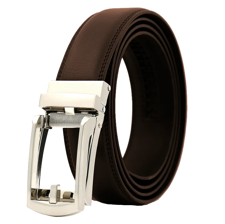Celino Adjustable Ratchet Slide Buckle 100% Leather Belt for Men Made in Europe