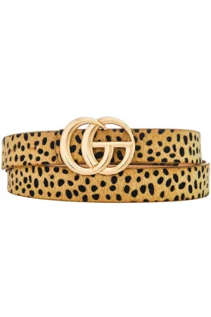 Cheetah Print Girl Gang Belt