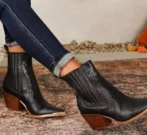Chelsea Western Chunky Booties