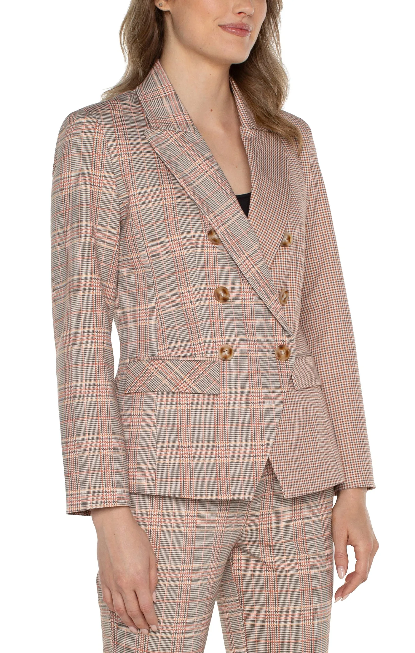 Chic Metropolitan Plaid Blazer