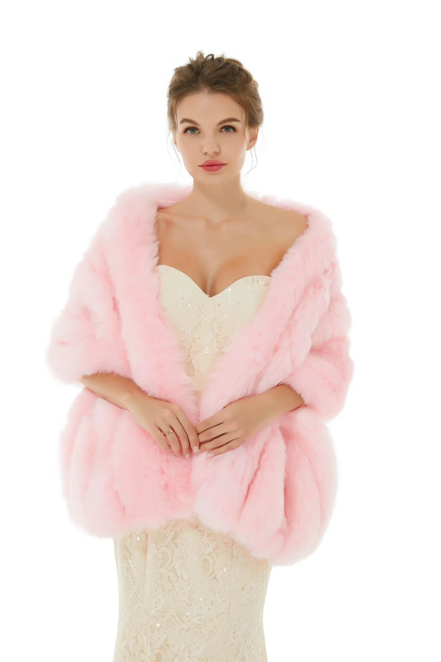 Chloe - Winter Faux Fur Wedding Wrap