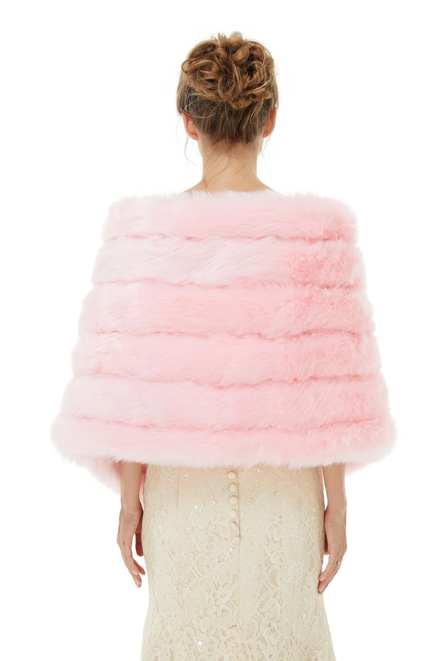 Chloe - Winter Faux Fur Wedding Wrap